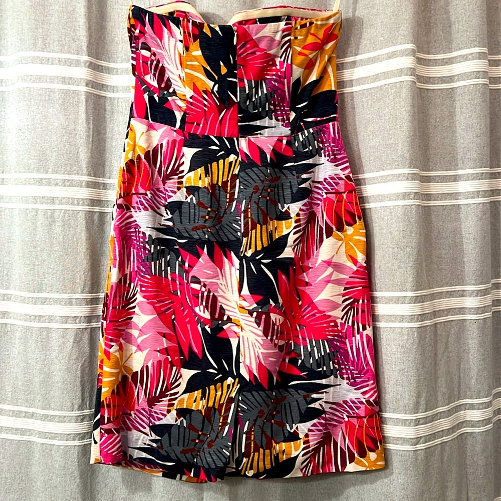Vintage Banana Republic | Botanical Print Cocktail Mini Dress | Size 6 - Picture 4 of 5